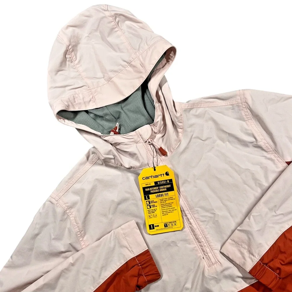 Carhartt Rain Defender‎ Loose Fit Lightweight Packable Anorak Jacket Women's XS